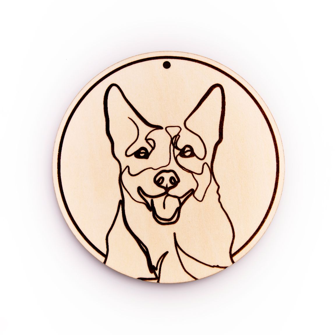 Custom Pet Portrait Wood Ornament
