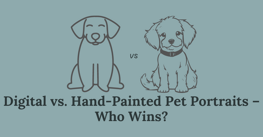 Digital vs. Hand-Painted Pet Portraits – Who Wins?