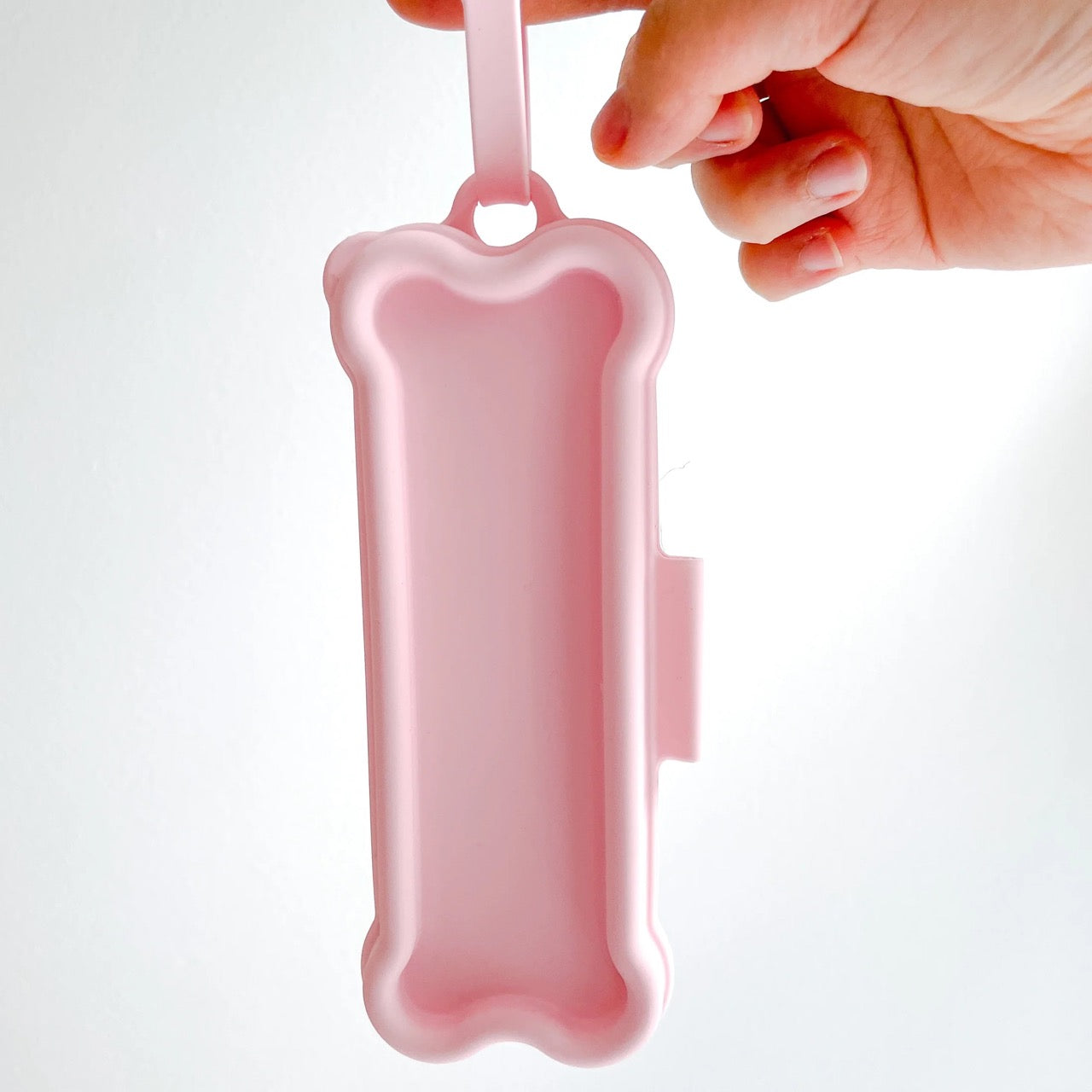Pink Silicone Collapsible Treat Storage