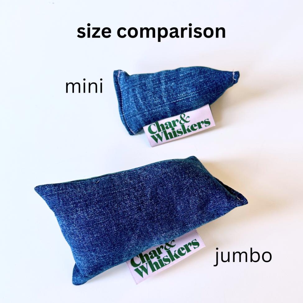 Jumbo Nugget Denim Catnip Toy