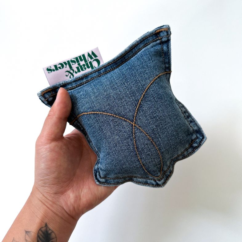 Denim Pocket Catnip Toy