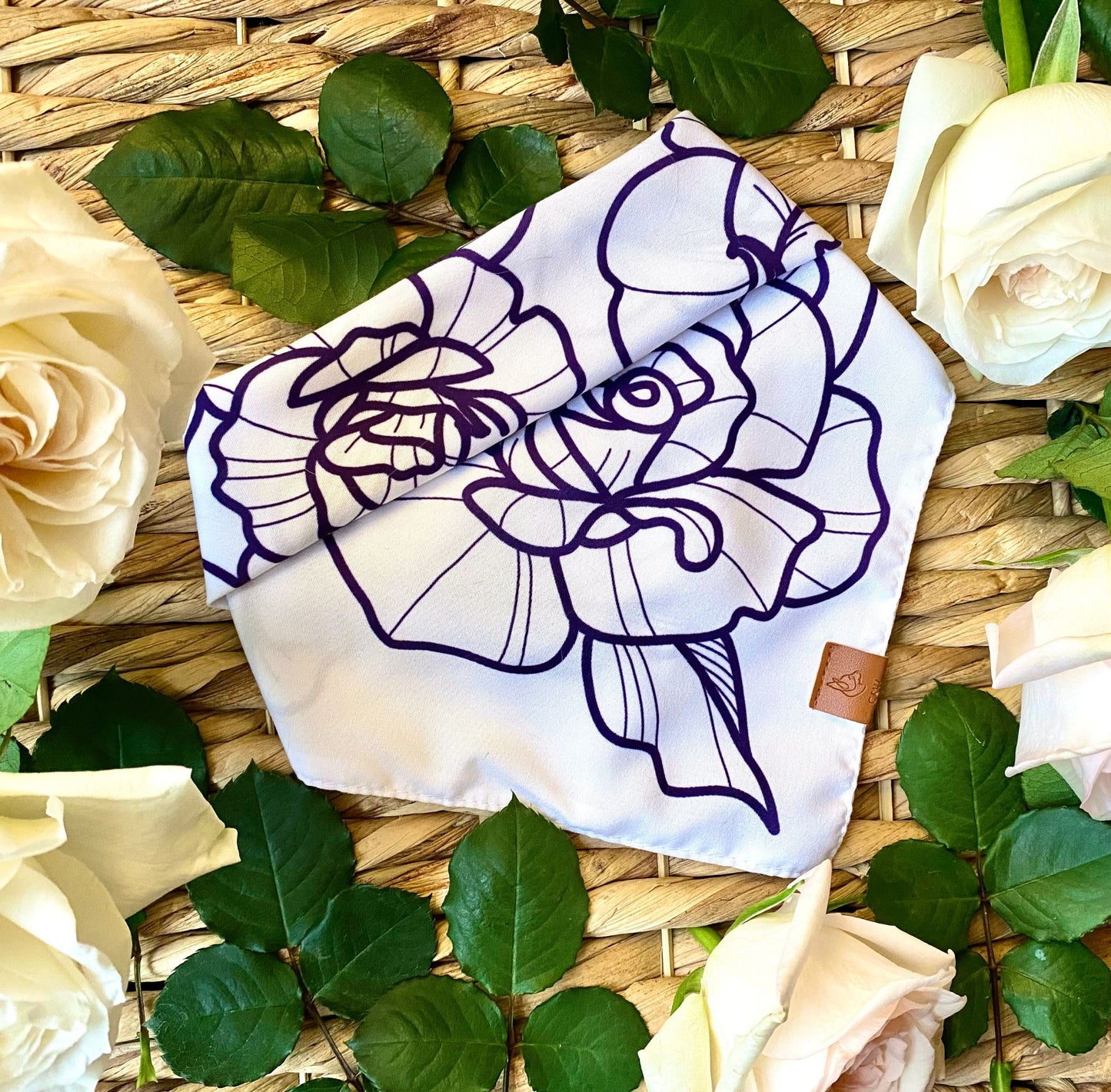 Porcelain Rose Pet Bandana