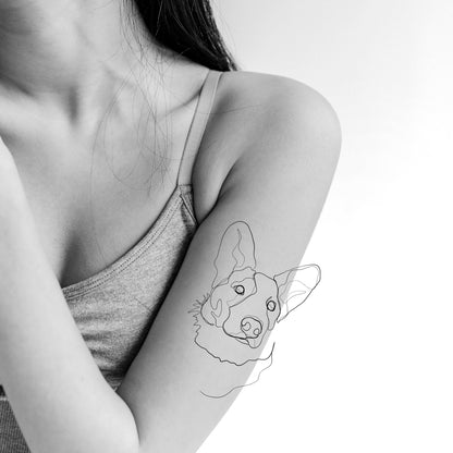 Single-Line Tattoo Design